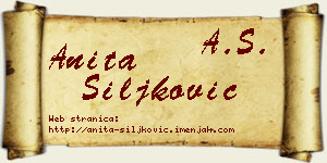 Anita Šiljković vizit kartica